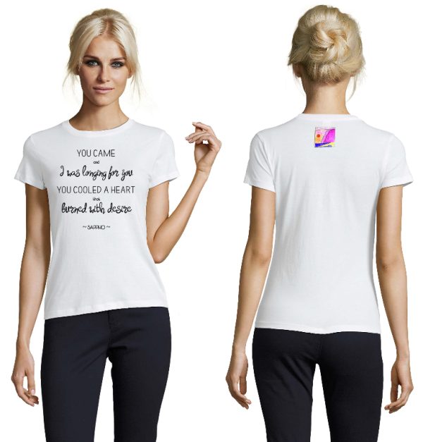 Sappho Quote T-shirt - Image 5
